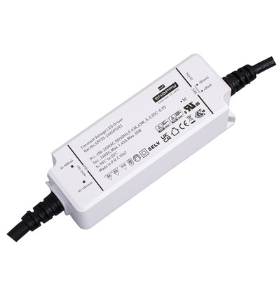 Vandtæt 35W strømforsyning - Snappy, 12V DC, 2,91A, IP67 vandtæt