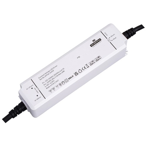 Vandtæt 60W strømforsyning - Snappy, 12V DC, 5A, IP67 vandtæt