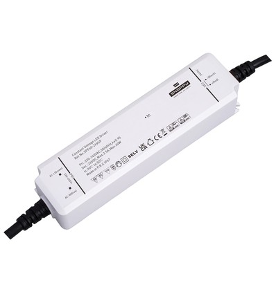 Vandtæt 60W strømforsyning - Snappy, 12V DC, 5A, IP67 vandtæt