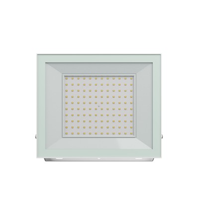 Noctis Lux 4 projektør 100W - Varm hvid, 230V, IP65, 251x207x26mm, hvid