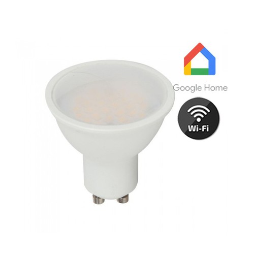 V-Tac 5W Smart Home LED pære - Tuya/Smart Life, virker med Google Home, Alexa og smartphones, GU10 Spot
