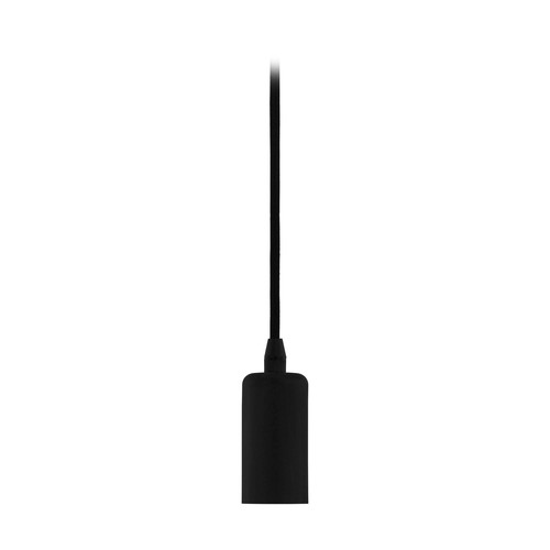 Outlet: EGLO OPHÆNG BASIC E27 med 3 meters tekstilledning i sort