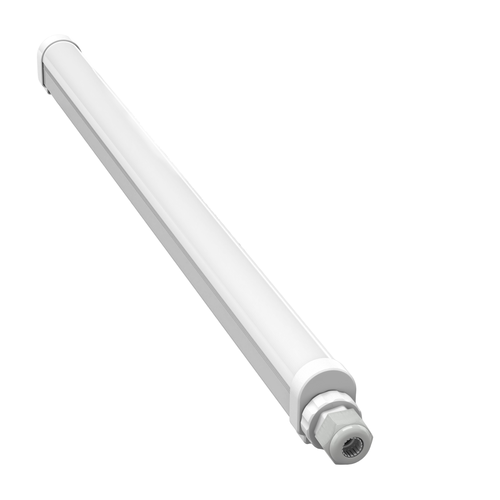 60 cm armatur - 18W, 130lm/W, gennemfortrådet, IP65