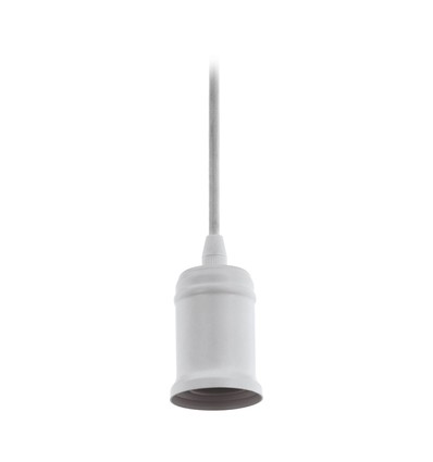Outlet: EGLO OPHÆNG VINTAGE E27 med 3 meters tekstilledning i hvid