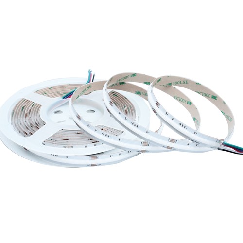 5m 20W/m RGB+WW COB-LED strip - 24V DC, IP20, 784 LED pr. meter, COB LED