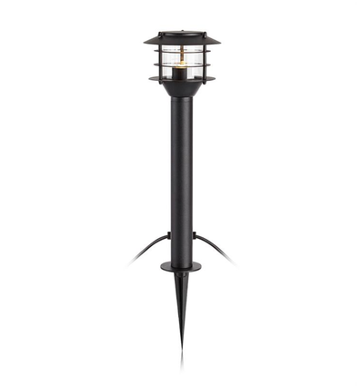 Outlet: GARDEN 24 LED Bedlampe 3W 45cm 3000K 180Lm IP44 - Sort
