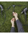 Outlet: GARDEN 24 LED Bedlampe 3W 45cm 3000K 180Lm IP44 - Sort