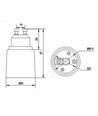 GU10 til E27 adapter