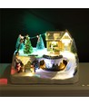 Dekorativ Juleby (Treehouse Town) med LED lys og musik