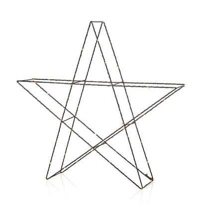 Outlet: Udendørs 3D Julestjerne 55x55 cm. Med LED Lys, IP44 - Markslöjd