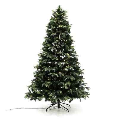 Høj Kvalitets Kunstigt Juletræ Med 150 LED Lys - 150 cm. Høj