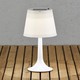 Assisi LED Bordlampe Solcelle, IP44 i Hvid - Konstsmide