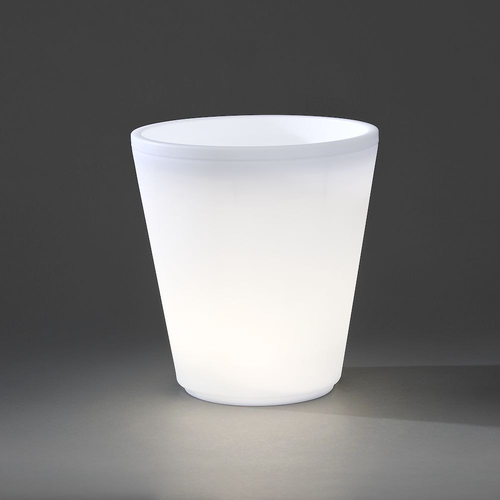 Assisi LED Blomsterkrukke 2,4W 3000K IP44 Ø37 i Hvid - Konstsmide