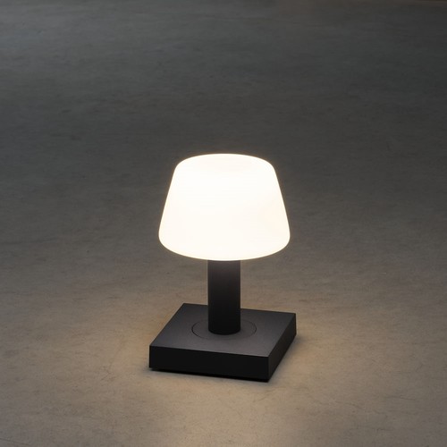 Monaco Opladelig LED Bordlampe M/Dæmp i Sort - Konstsmide