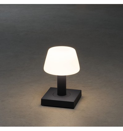 Monaco Opladelig LED Bordlampe M/Dæmp i Sort - Konstsmide