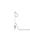 Outlet: Monza LED Spot På Spyd 3W IP44 77,5 cm Anodiseret - Konstsmide