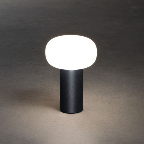 Antibes Opladelig LED Bordlampe i RGB+CCT M/Dæmp i Sort - Konstsmide