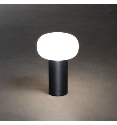 Outlet: Antibes Opladelig LED Bordlampe i RGB+CCT M/Dæmp i Sort - Konstsmide