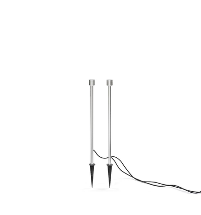 Outlet: Monza LED Spyd Spot 12V 6W 77,5 cm IP44 2-Pak i Grå - Konstsmide