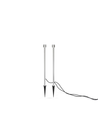 Outlet: Monza LED Spyd Spot 12V 6W 77,5 cm IP44 2-Pak i Grå - Konstsmide