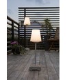 Lucca Lounge Udendørs Gulv/Bord Lampe E27, H59, IP44 i Grå - Konstsmide