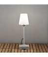 Outlet: Lucca Lounge Udendørs Gulv/Bord Lampe E27, H59, IP44 i Grå - Konstsmide