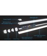 150cm / 16/24W T8-150 LED rør, Roterbar fatning - 200lm/W, Flicker free