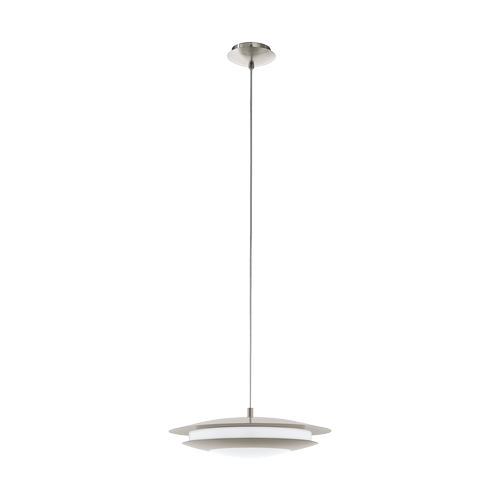 EGLO Moneva Connect Wifi/BT Pendel Lampe 18W Ø405 mm I Børstet Stål