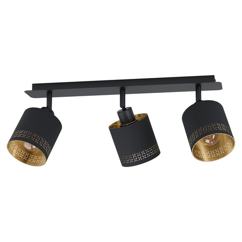 EGLO Esteperra Loftlampe Til 3xE27 i Sort/Guld