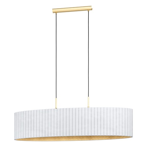Outlet: EGLO Tamaresco Pendel lampe Til E27 i Messing/Hvid
