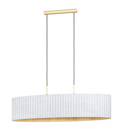 Outlet: EGLO Tamaresco Pendel lampe Til E27 i Messing/Hvid