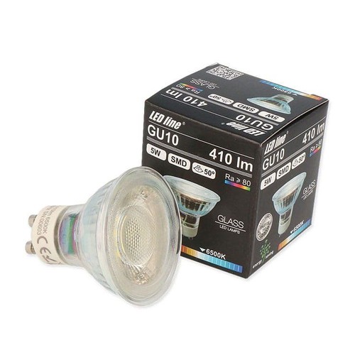 Outlet: LED Line GU10 LED Pære 5W 6500K 410Lm - 50°