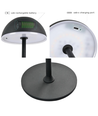 Opladelig LED bordlampe Inde/ude - Grå, touch dæmpbar, 3i1, IP54 udendørs
