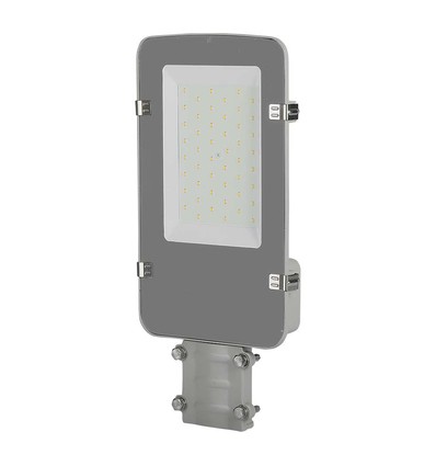 V-Tac 30W LED gadelampe - Ø50/Ø60mm, Samsung chip, IP65, grå hus