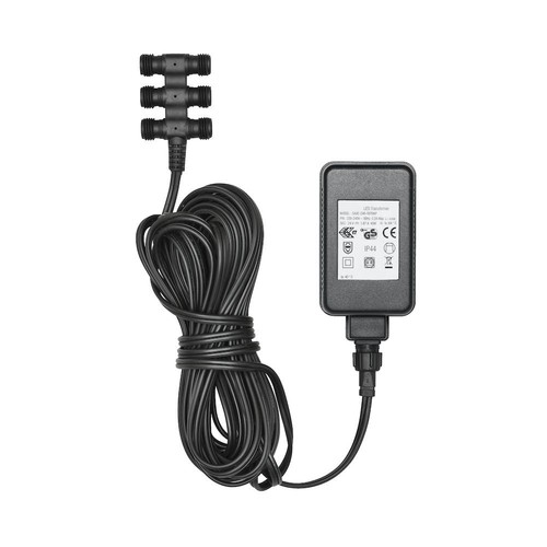 Outlet: Transformer 12V, 45W, IP44 Med 6 Udtag t. Amalfi/Monza