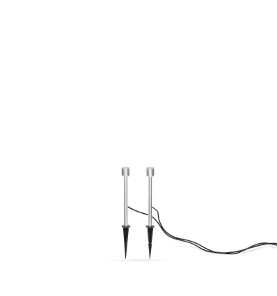 Outlet: Monza LED Spyd Spot 12V 6W 47,5 cm IP44 (2-Pak) i Grå - Konstsmide