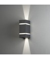 Cremona LED Væglampe udendørs 6W IP54 i Antracit - Konstsmide