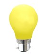 Farvede B22 LED Pære På 1W i Gul, Ø55, 230V - 360°