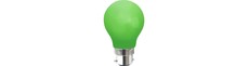 Outlet: Farvede B22 LED Pære På 1W i Grøn, Ø55, 230V - 360°