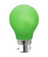 Farvede B22 LED Pære På 1W i Grøn, Ø55, 230V - 360°