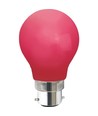 Farvede B22 LED Pære På 1W i Rød, Ø55, 230V - 360°