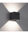 RAXON Funkis 12 Kube udendørs LED væglampe på 20W, IP65, Ra90 - Sort