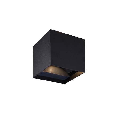 RAXON Funkis 10 Kube udendørs LED væglampe på 6W, IP65, Ra90 - Sort