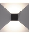 RAXON Funkis 10 Kube udendørs LED væglampe på 6W, IP65, Ra90 - Sort