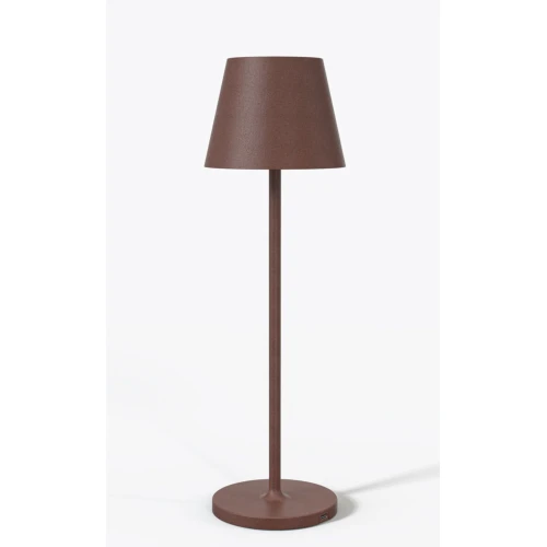 Outlet: CALIDA Mini Opladelig Udendørs Bordlampe i 2700K, Ra97, Dæmpbar - Corten