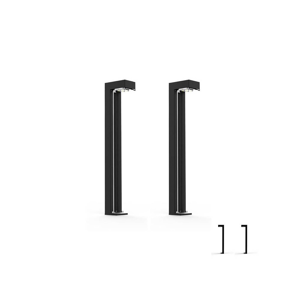Outlet: Raxon Tomcat solcelle havelamper i Sort, IP65 - 2-pak