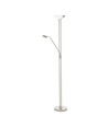 EGLO Baya LED Gulvlampe i Stål Med Drejelysdæmper