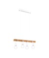 Outlet: EGLO Townshend 4 Pendel Med E27 i Hvid/Træ