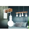 Outlet: EGLO Townshend 4 Pendel Med E27 i Hvid/Træ