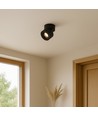 Dæmpbar LED loftspot RA98 - 10W, sort, justerbart, til påbygning